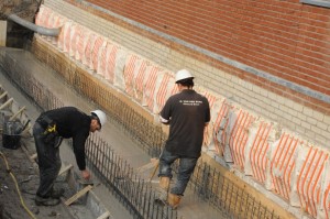 traditionale houten bekisting